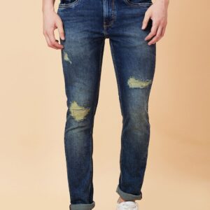 Men Slim Fit Light Fade Jeans