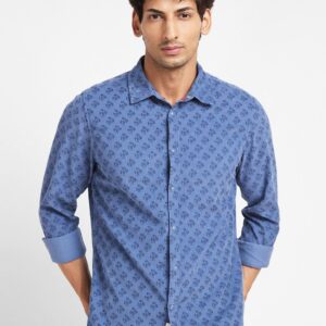 Being Human Slim Fit Opaque Printed Casual Shirt